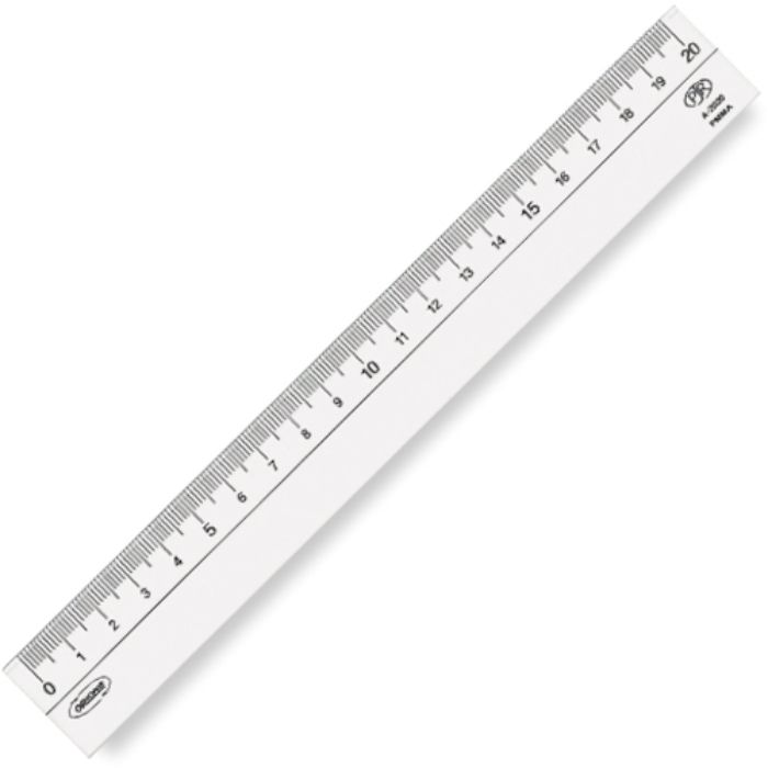共栄プラスチック メタクリル直線定規 20cm(Tcode:4605518)