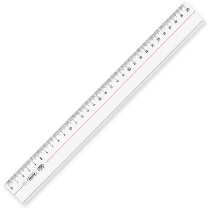 共栄プラスチック メタクリル直線定規 30cm(Tcode:4607017)