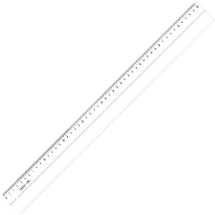 共栄プラスチック メタクリル直線定規 50cm(Tcode:4605520)