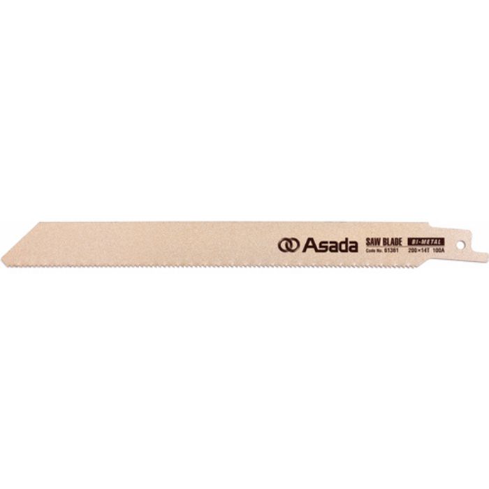 Asada セーバーソーのこ刃 バイメタル 150×14山(Tcode:2549298)