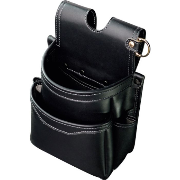 フジ矢 腰袋薄型2段(黒金)LIGHT PU LEATHER SERIES(Tcode:5519660)