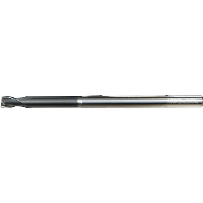 TRUSCO エンドミル 超硬ロングネックスクエアエンドミル2枚刃Φ2.5X10(Tcode:3909958)