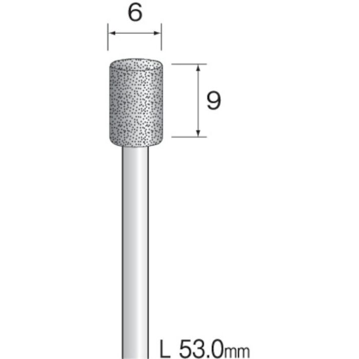 ミニモ 電着ダイヤモンドバー#80 Φ6(Tcode:8527619)