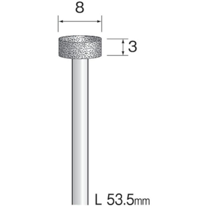 ミニモ 電着ダイヤモンドバー#120 Φ8(Tcode:8527652)