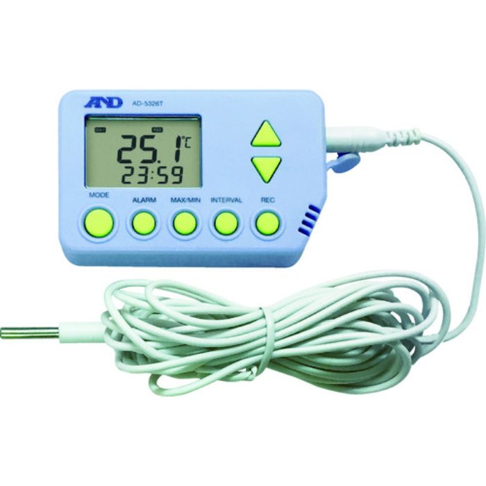 A&D デジタル温度データロガー(外部温度センサー付き) AD-5326TT(Tcode:1163241)