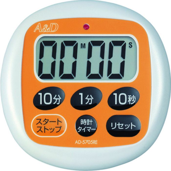 A&D 防滴デジタルタイマー オレンジ(Tcode:3761258)