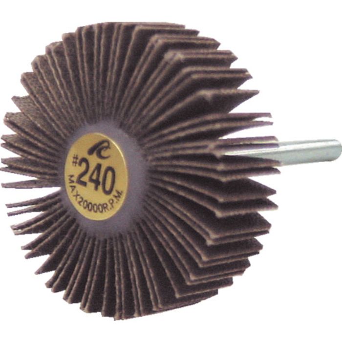 AC フラップホイル 軸径3mm #60 外径25×幅5×軸長30(Tcode:3063232)