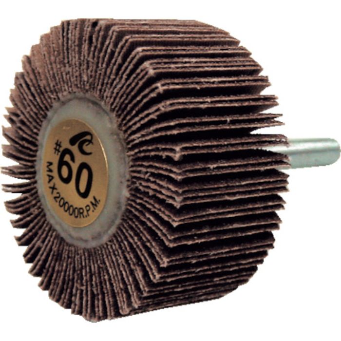AC フラップホイル 軸径6mm #60 外径50×幅25×軸長40(Tcode:3064590)