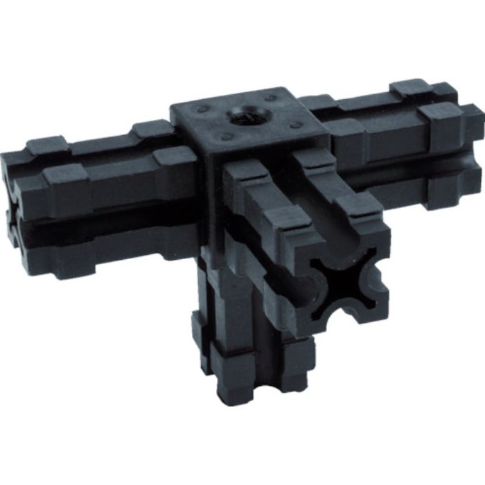 TRUSCO 25mmアルミフレーム用ジョイント 4方向 穴付き(Tcode:8567323)