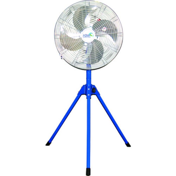 アクアシステム 無給油エアモーター式工場扇 スタンド型 (アルミハネ45cm)(Tcode:1608149)