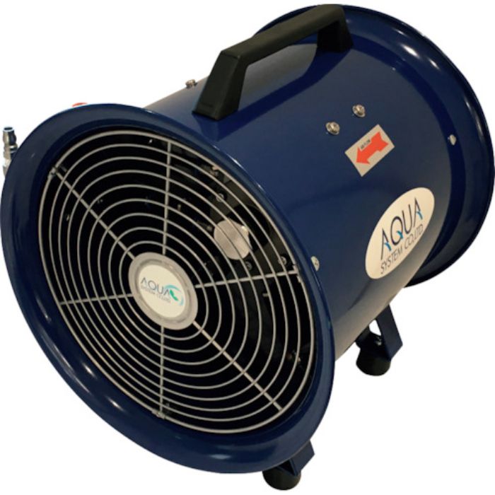 アクアシステム 無給油エアモーター式 軸流型 送風機 (アルミハネ20cm) (Tcode:2477361)