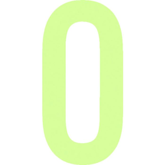 IM 中輝度蓄光カッテイング文字 数字 0(Tcode:1149959)