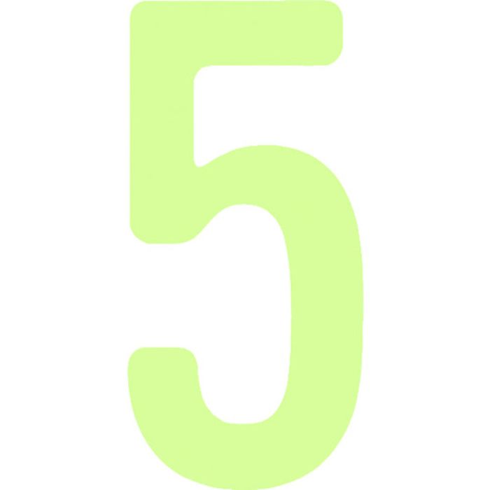IM 中輝度蓄光カッテイング文字 数字 5(Tcode:1029987)