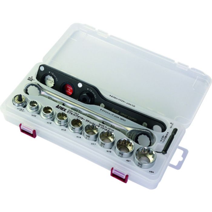 アネックス オフセットアダプター ラチェットレンチ ソケットセット(Tcode:1982205)