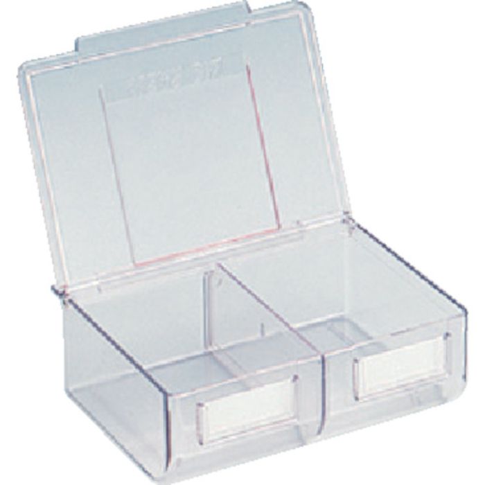 TRUSCO ライトビン フタ付 197X169XH71 透明(Tcode:5069971)