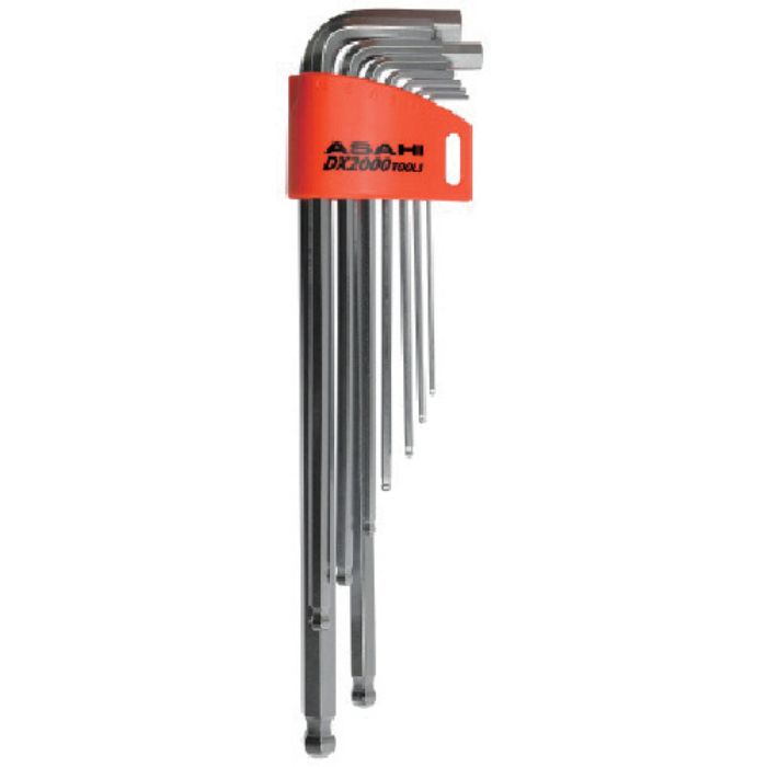 ASH ロングボールポイント六角棒レンチセット9本組(Tcode:4833431)