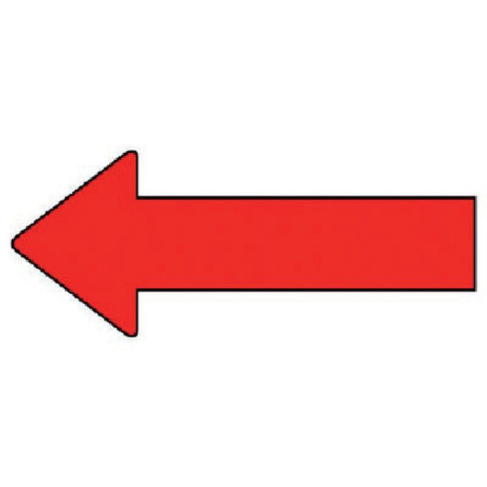 ユニット 配管ステッカー 方向表示 赤(極小) 20×50 10枚組(Tcode:7457961)