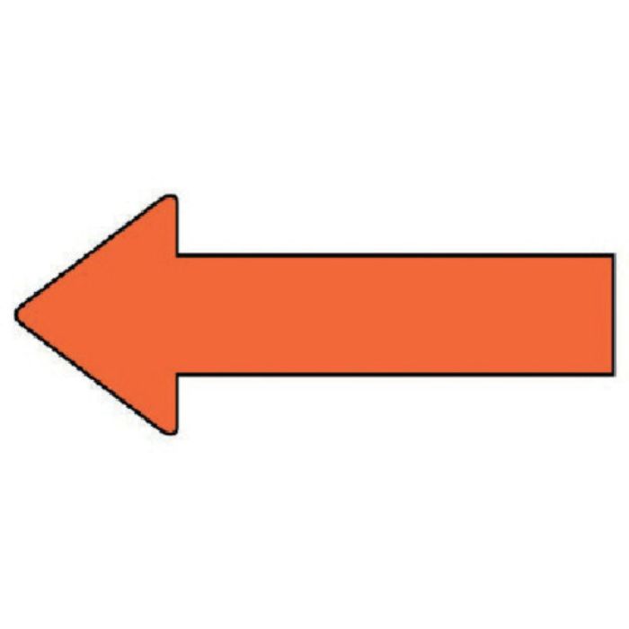 ユニット 配管ステッカー 方向表示 黄赤(大) 50×130 10枚組(Tcode:7457979)