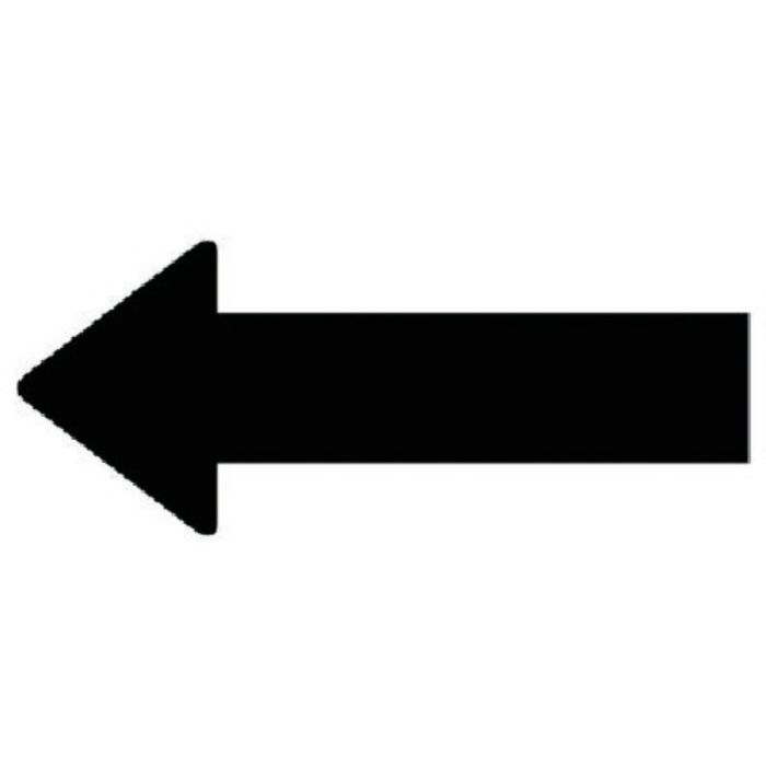 ユニット 配管ステッカー 方向表示 黒(大) 50×130 10枚組(Tcode:7458011)