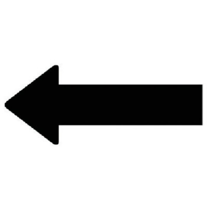 ユニット 配管ステッカー 方向表示 黒(中) 40×100 10枚組(Tcode:7458029)