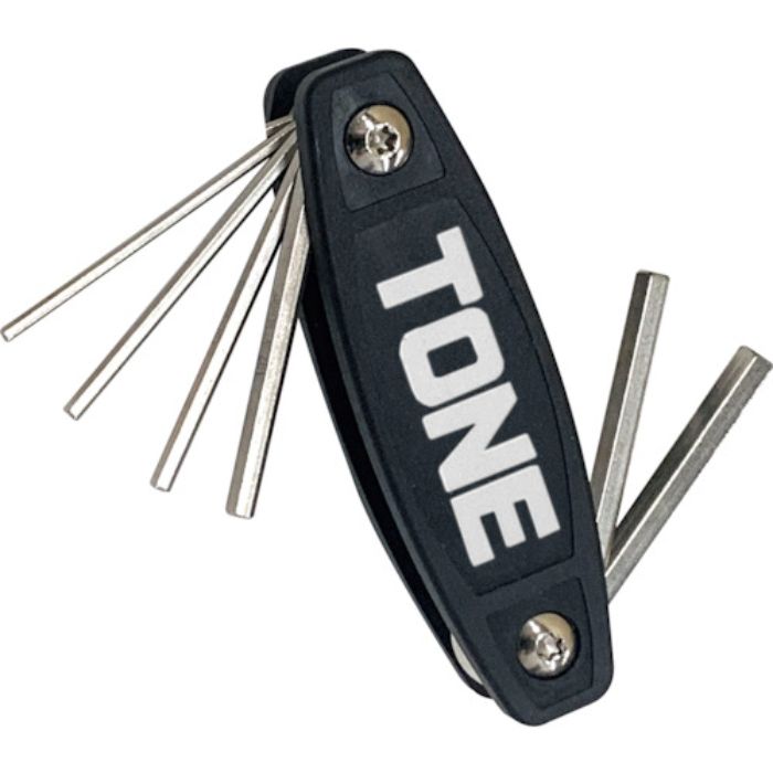 TONE 六角棒レンチ(ナイフ式) ナイフレンチ セット内容1.5、2、2.5、3、4、5、6mm(Tcode:3847935)