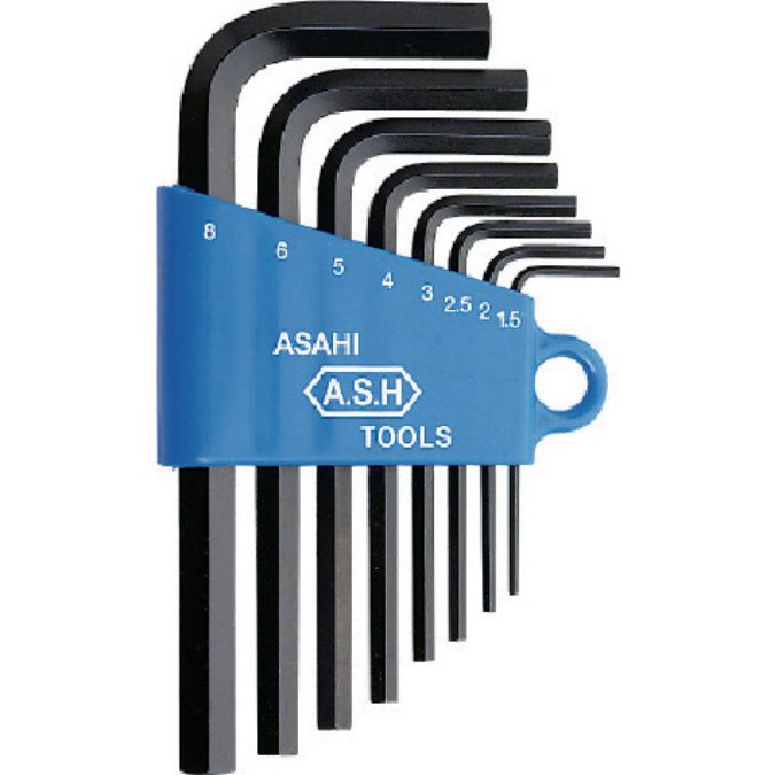 ASH 六角棒レンチセット8本組(Tcode:8165018)