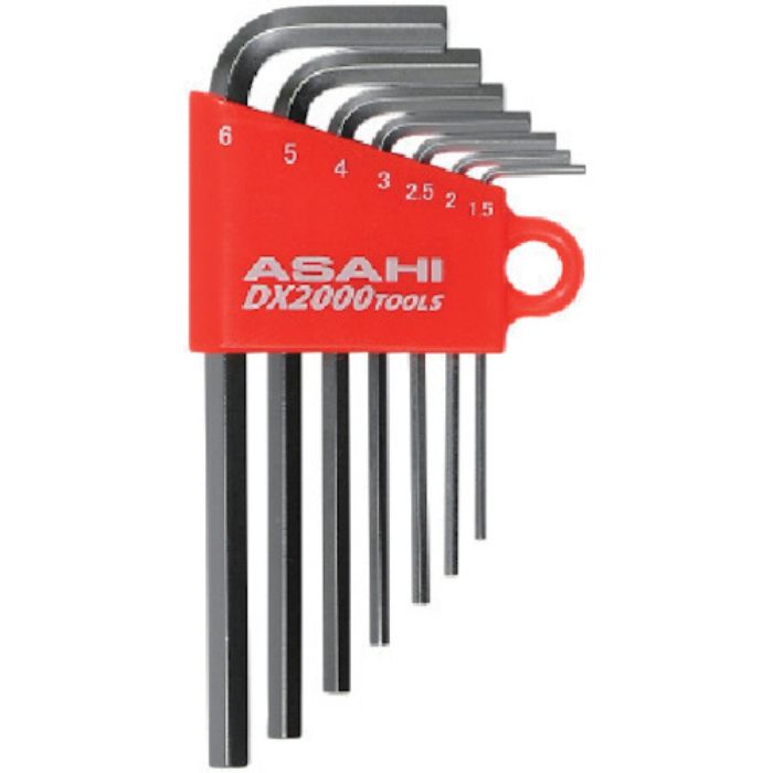 ASH メッキ六角棒レンチセット7本組(Tcode:8165043)