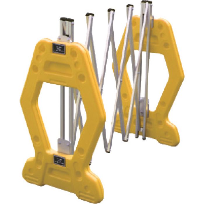 ANZEN 現場用簡易アルミゲート AZゲート黄(反射なし) 2M(Tcode:4367194)