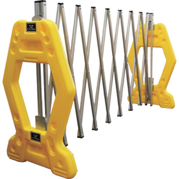 ANZEN 現場用簡易アルミゲート AZゲート黄(反射なし) 4M(Tcode:4367192)