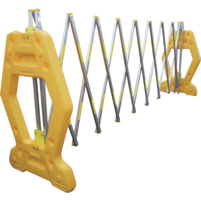 ANZEN 現場用簡易アルミゲート AZゲート黄(反射付) 4M(Tcode:4367212)