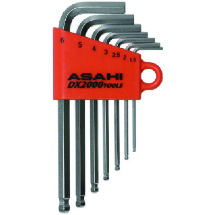 ASH メッキボールポイントショート六角棒レンチセット7本組(Tcode:4833473)