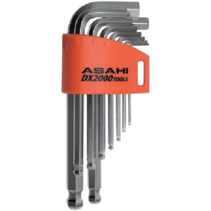 ASH メッキボールポイントショート六角棒レンチセット9本組(Tcode:4833481)