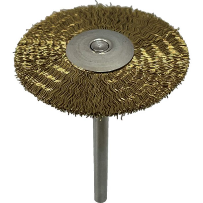 リューター 軸付ホイール型ブラシ軸径(mm):2.34毛材:真ちゅう線(Tcode:1284901)