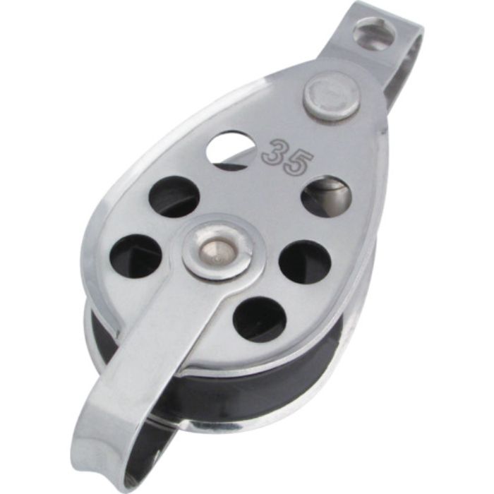 水本 滑車 ステンレス プーリーブロック 使用ロープ径Φ8〜10mm 基本使用荷重0.05t(Tcode:3514692)