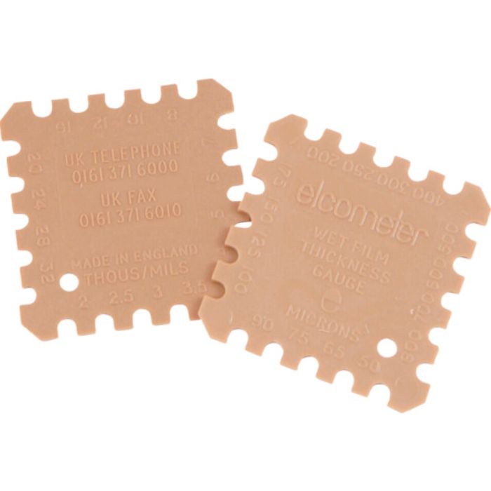 elcometer プラスチック製ウェットフィルム膜厚計 (500枚入)(Tcode:1071223)