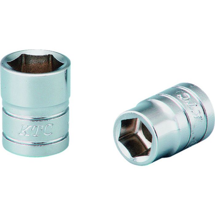 KTC インチ 6.3sq.ソケット(六角) 対辺寸法1/4inch 全長18mm(Tcode:1462362)