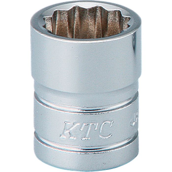 KTC インチ 6.3sq.ソケット(十二角) 対辺寸法1/4inch 全長18mm(Tcode:1462359)