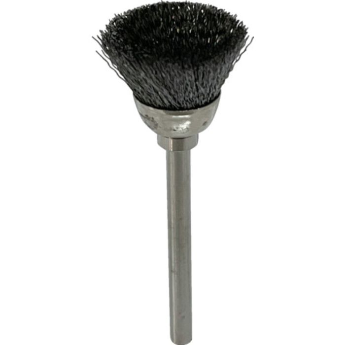 リューター 軸付カップ型ブラシ軸径(mm):3毛材:硬鋼線(Tcode:1281814)