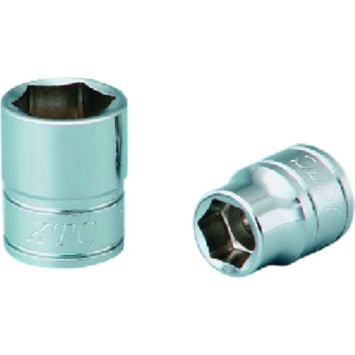 KTC 9.5sq.ソケット(六角)パック・台紙仕様 差込角9.5mm B3-22袋入り(Tcode:8591314)
