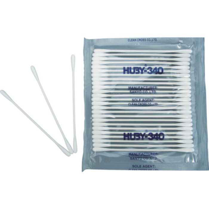 HUBY 3インチ 工業用綿棒(先端砲弾型)BB-001 (50000本入)(Tcode:4578643)