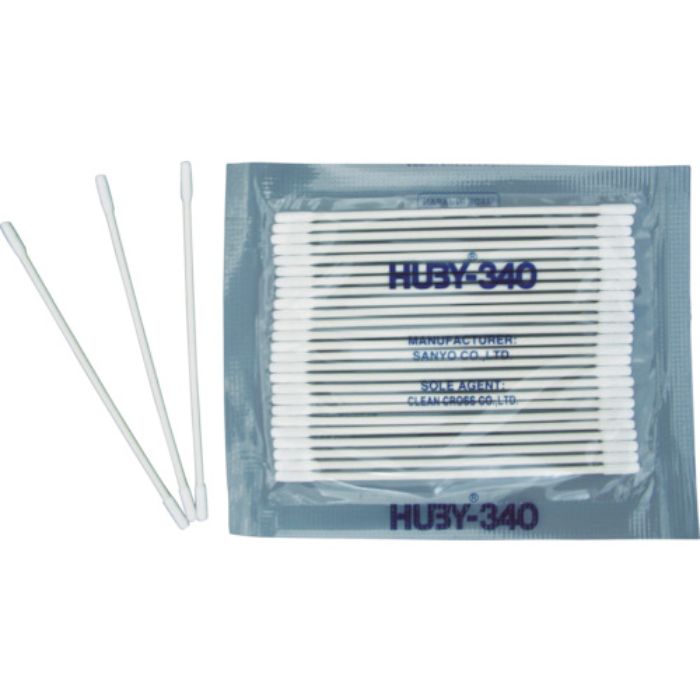 HUBY 3インチ 工業用綿棒(先端筒型)BB-012MB (8000本入)(Tcode:3651886)