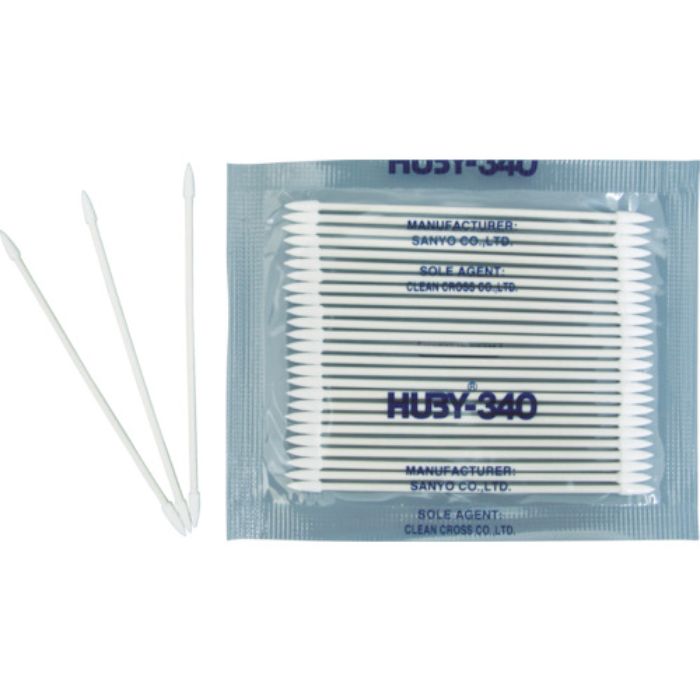 HUBY 3インチ 工業用綿棒(先端コーン型/ハードシャープポイントスリム)BB-013MB (8000本入)(Tcode:3651894)