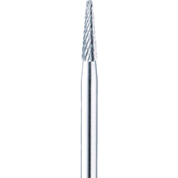 ミニモ 超硬カッター 円錐先丸クロスカット 刃径Φ2.3 刃長8.5mm(Tcode:4987781)