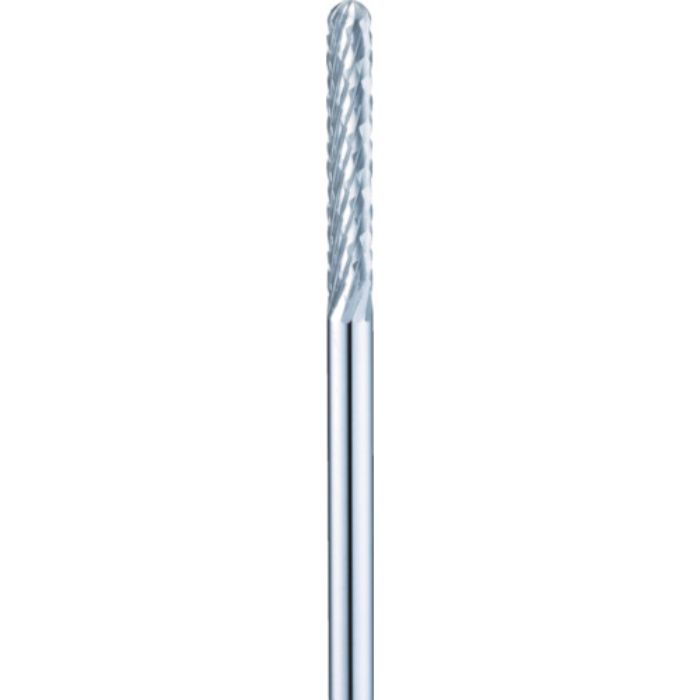 ミニモ 超硬カッター 円柱先丸ファインクロスカット 刃径Φ2.3 刃長15mm(Tcode:4987951)