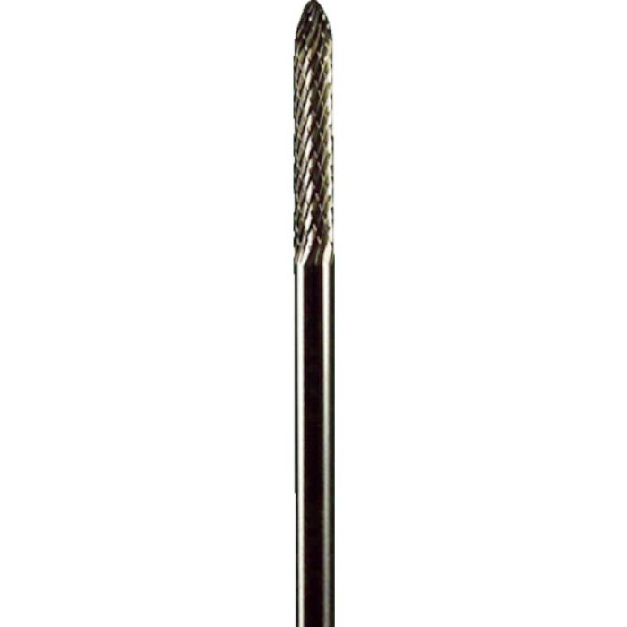 ミニモ 超硬カッター 円柱先丸ファインクロスカット 刃径Φ2.3 刃長15mm(Tcode:4987977)