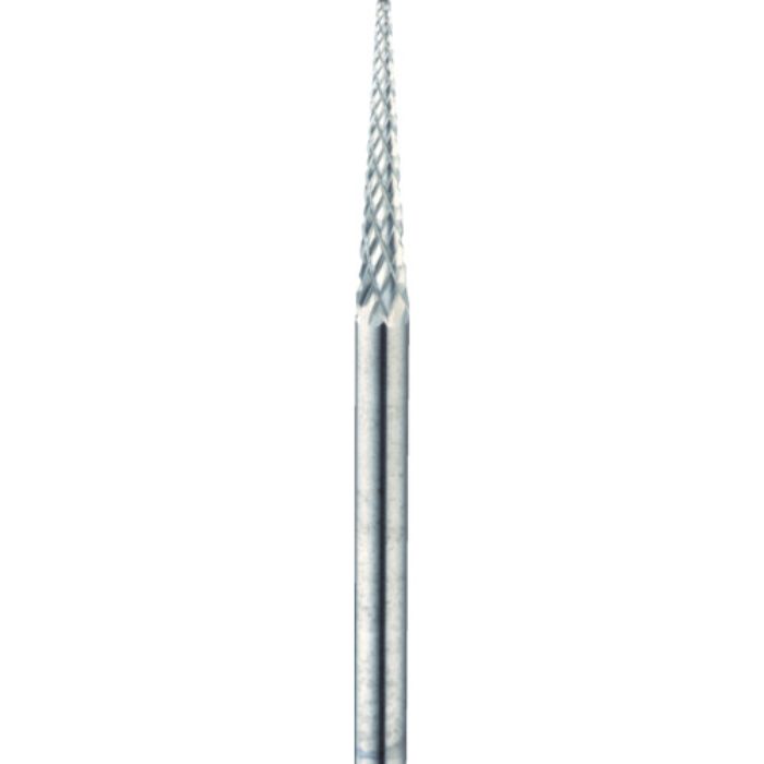 ミニモ 超硬カッター 円錐先丸ファインクロスカット 刃径Φ2.3 刃長15mm(Tcode:4987985)