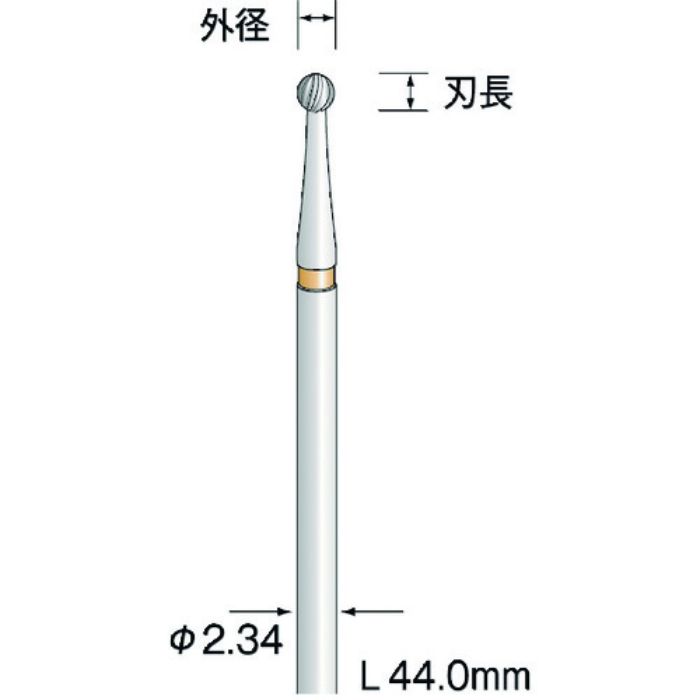ミニモ 超硬カッター スパイラルカット φ0.3(Tcode:1672964)