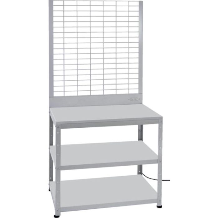 TRUSCO スーパーラックデスク型メッシュパネル式 コンセント付 アジャスター付(Tcode:2664782)