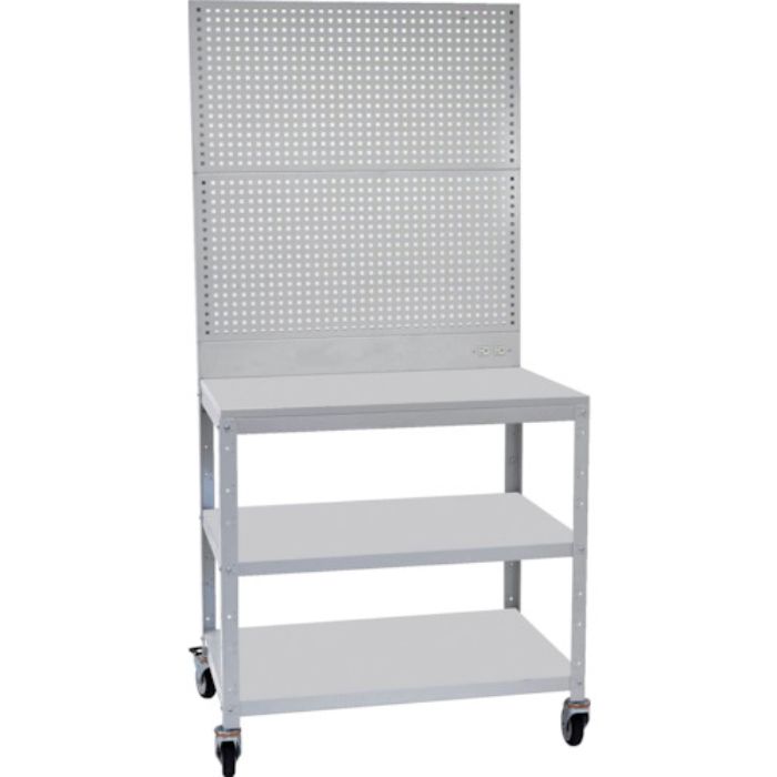 TRUSCO スーパーラックデスク型Pパネル付 コンセント付 ウレタン車輪付(Tcode:2664783)