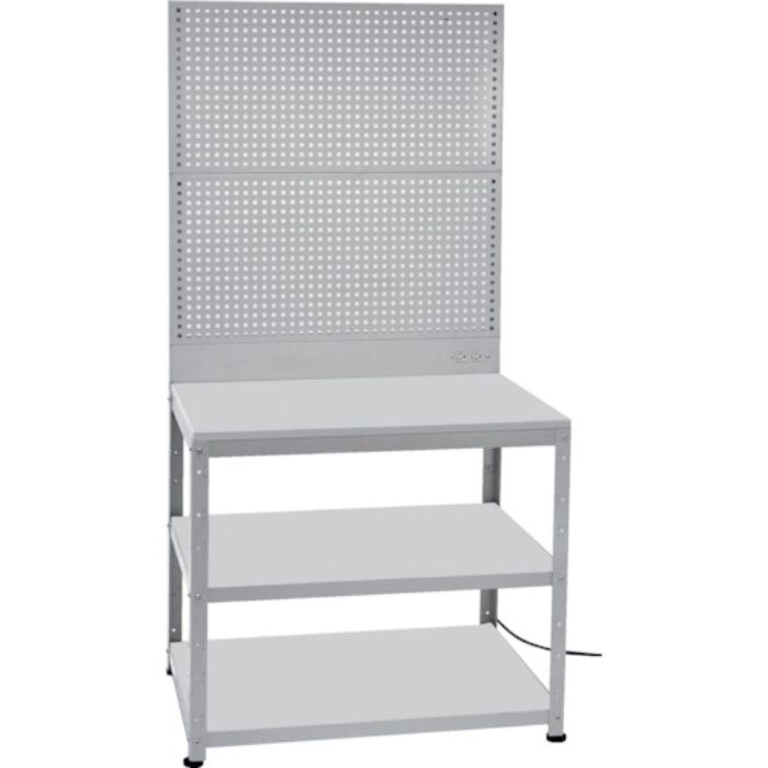 TRUSCO スーパーラックデスク型Pパネル付 コンセント付 アジャスター付き(Tcode:2664781)